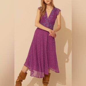 Elegant Purple Women's Dress